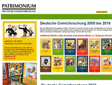 Tablet Screenshot of comicforschung.de